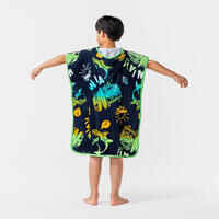 Kids' Surf Poncho 110 to 135 cm - 500 Vanlife Blue