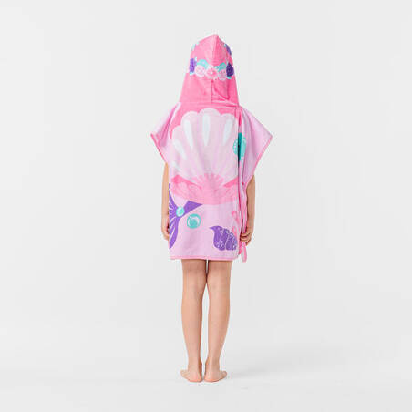 Surfing junior poncho mermaid pink