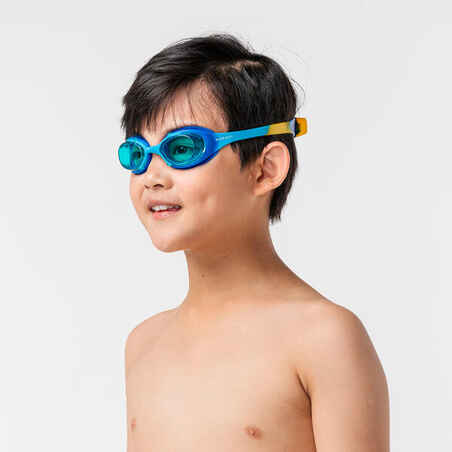 Kacamata Renang Anak XBASE 100 - Lensa Clear - Kuning