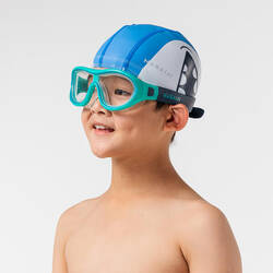 Swimming Mask - Swimdow V2 Size S Asian Fit Clear Lenses - Blue