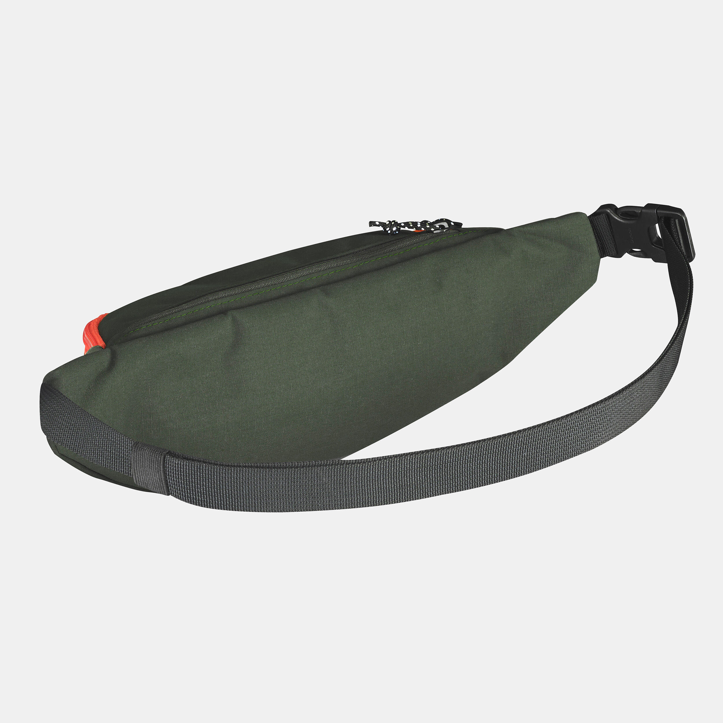 Hiking Belt Bag 2 L - Khaki/Orange - FORCLAZ