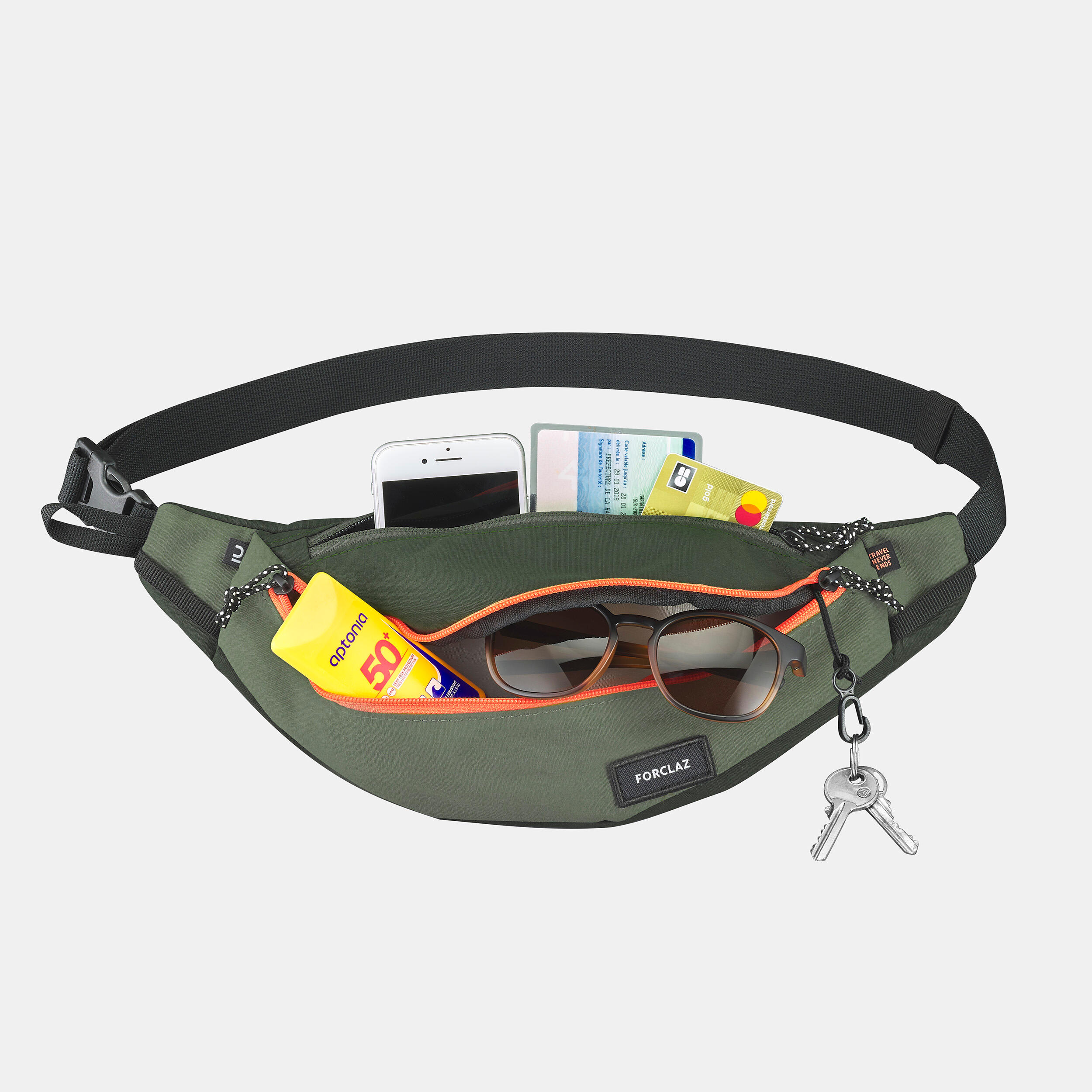 Rinonera de montana y trekking 2 L Forclaz Travel Decathlon