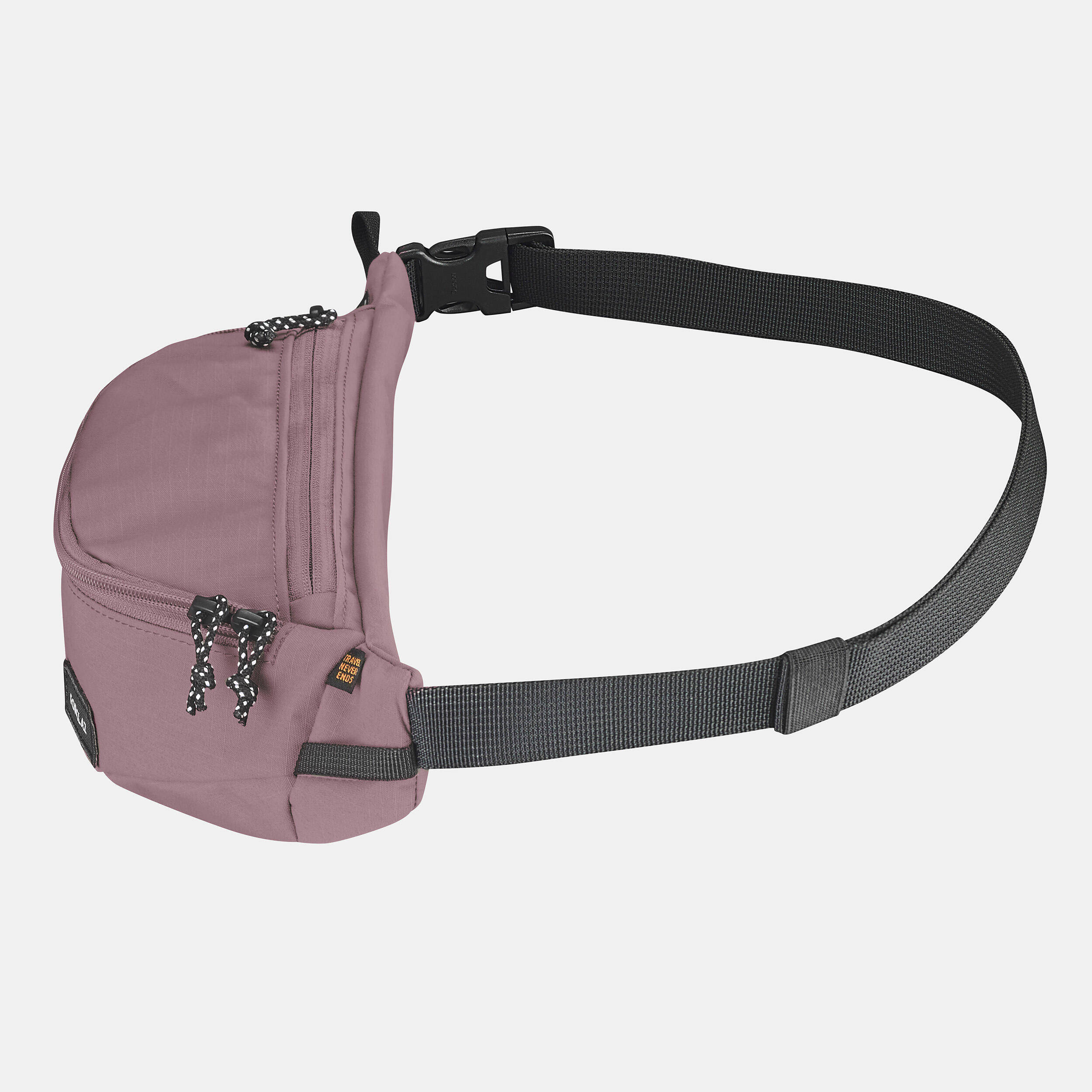 Travel Waist Bag, Multiple Compartment, 2L Capacity - Lilac -  2