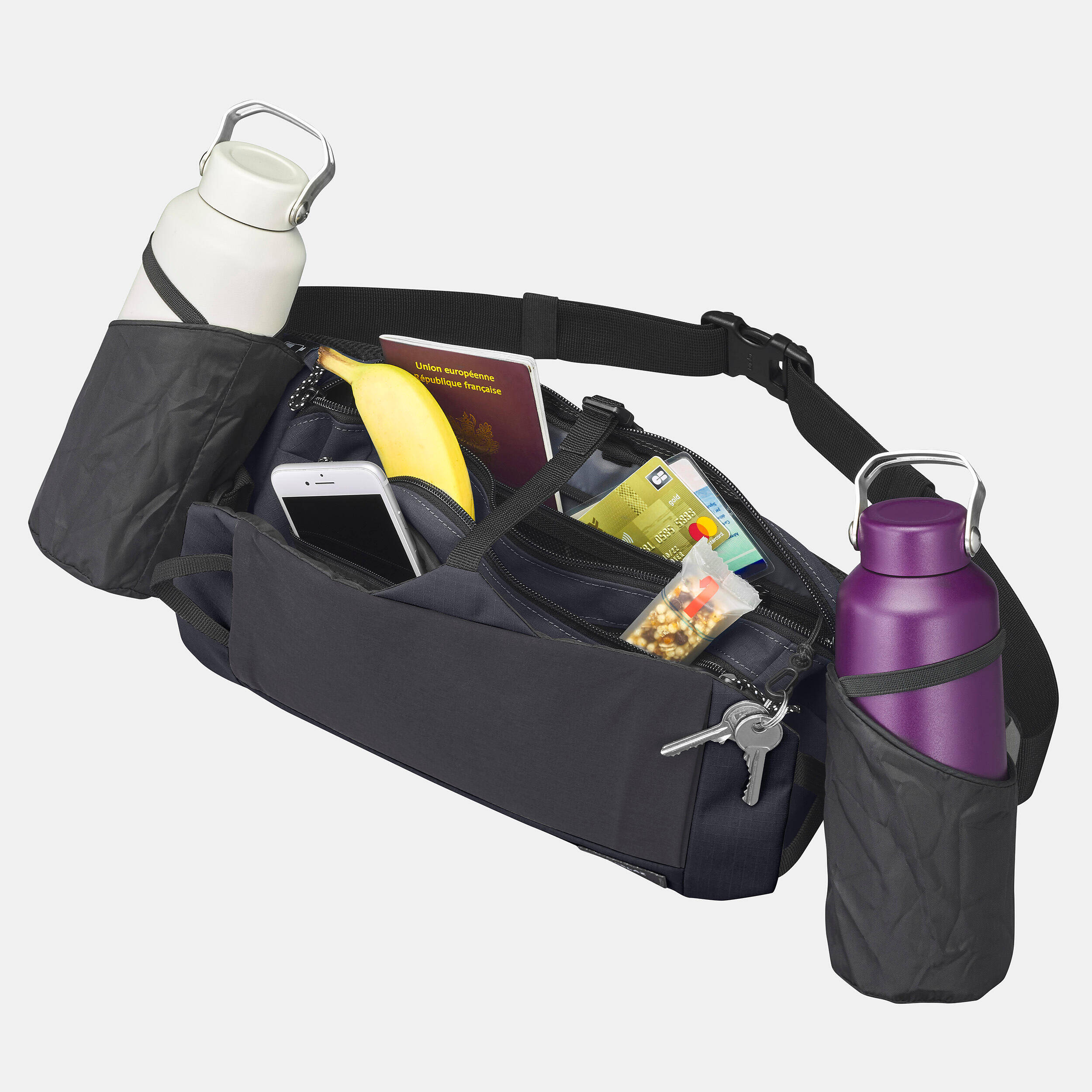 Travel Bum Bag - 7L Black -  3