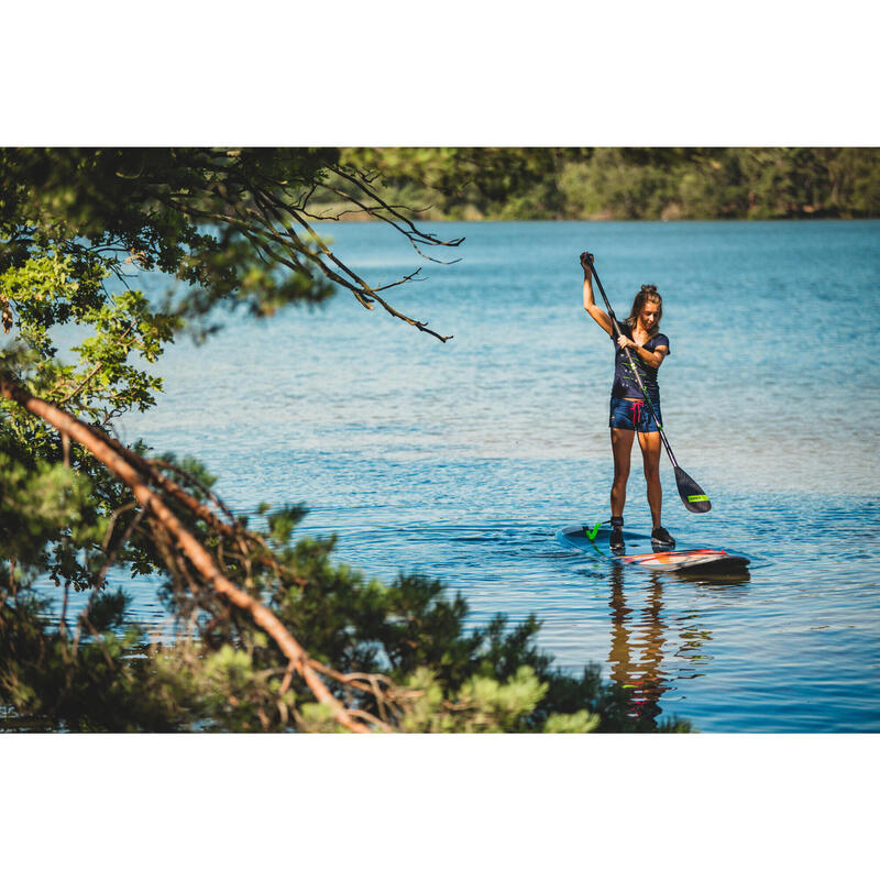 Trojdílné karbonové pádlo na paddleboard nastavitelné 180–220 cm