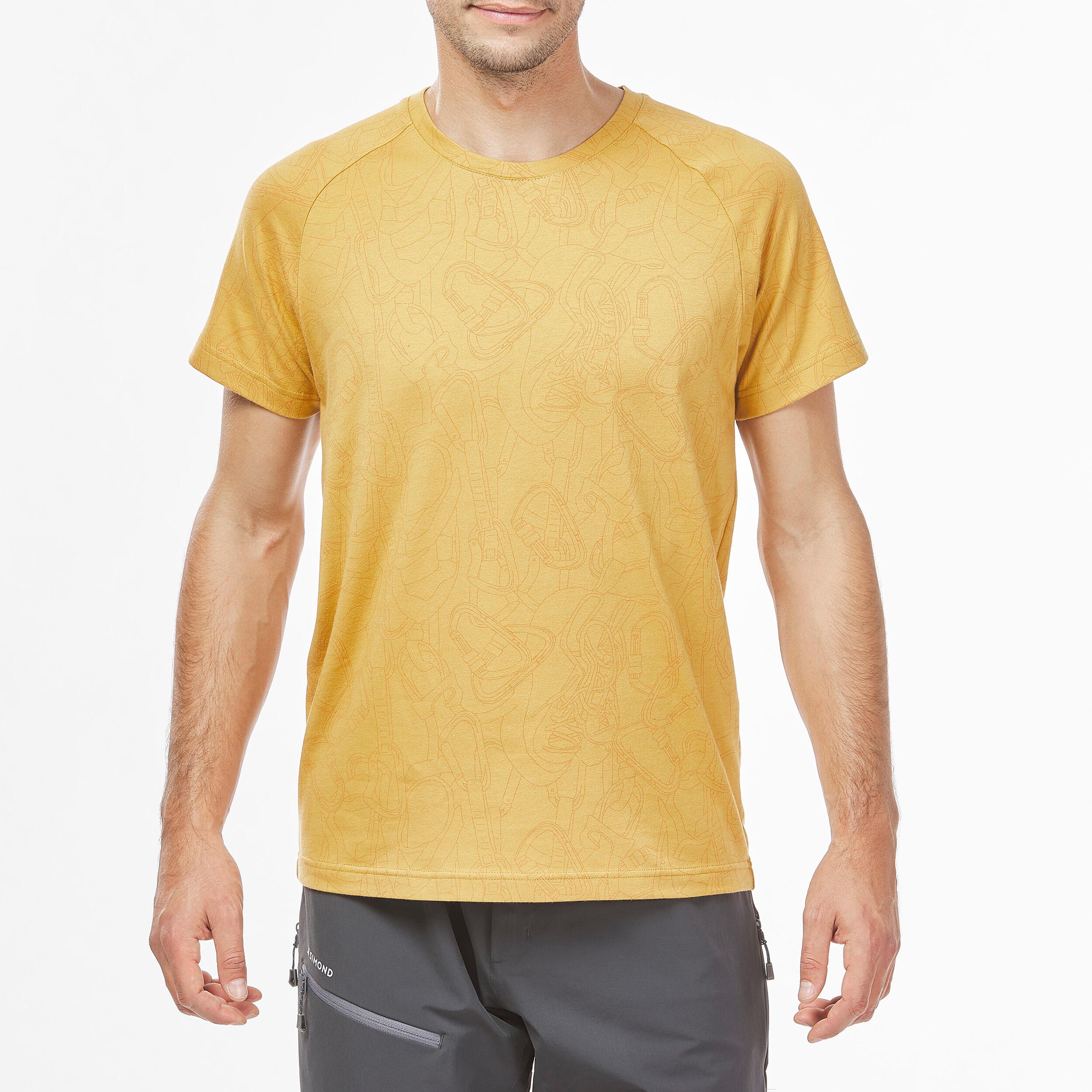 MEN’S CLIMBING T-SHIRT VERTIKA OCHRE 4/6