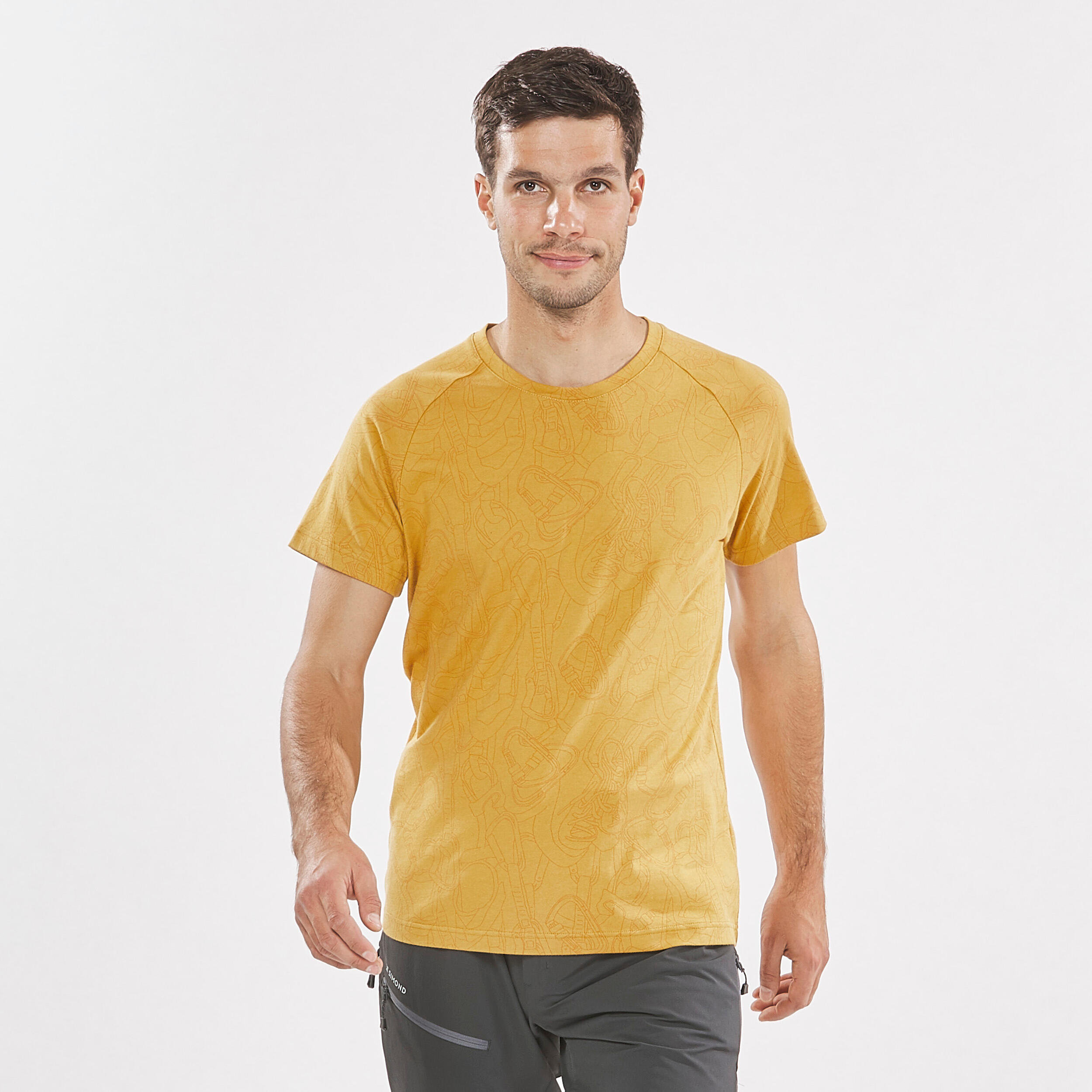 MEN’S CLIMBING T-SHIRT VERTIKA OCHRE 1/6