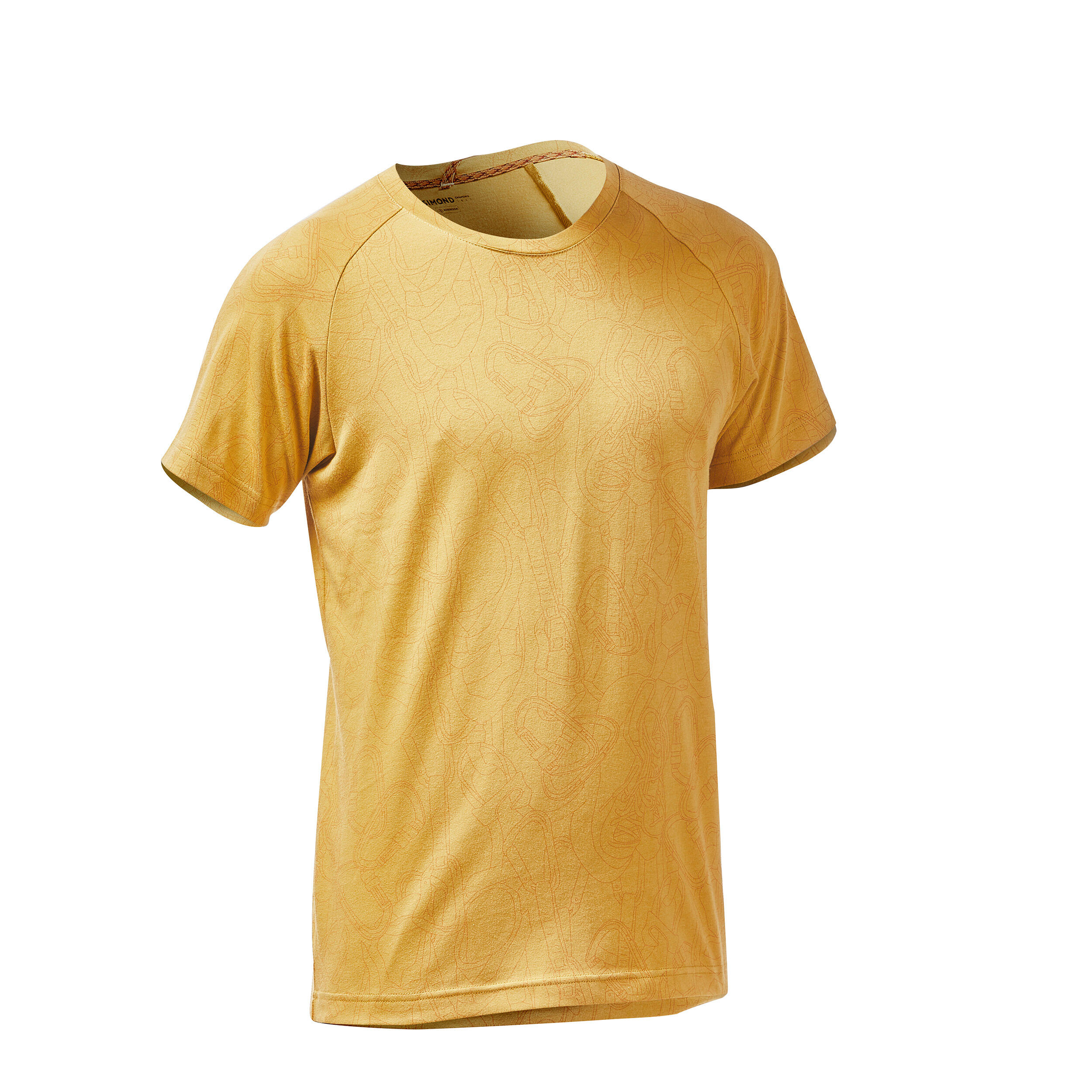 MEN’S CLIMBING T-SHIRT VERTIKA OCHRE 5/6