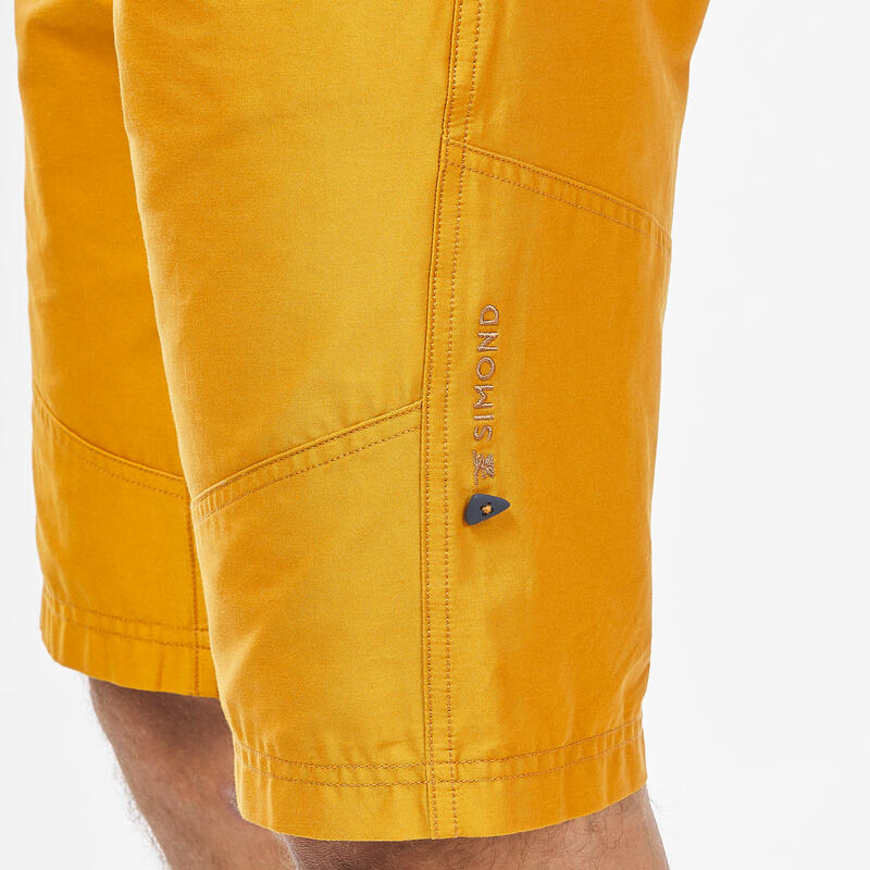 Klimshort voor heren Vertika stretch oker