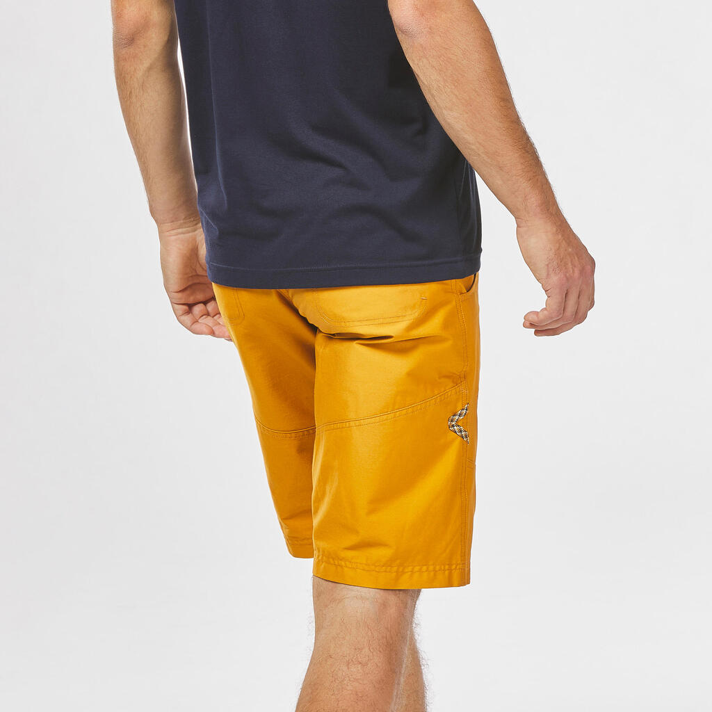 MEN’S STRETCHY CLIMBING SHORTS - VERTIKA OCHRE