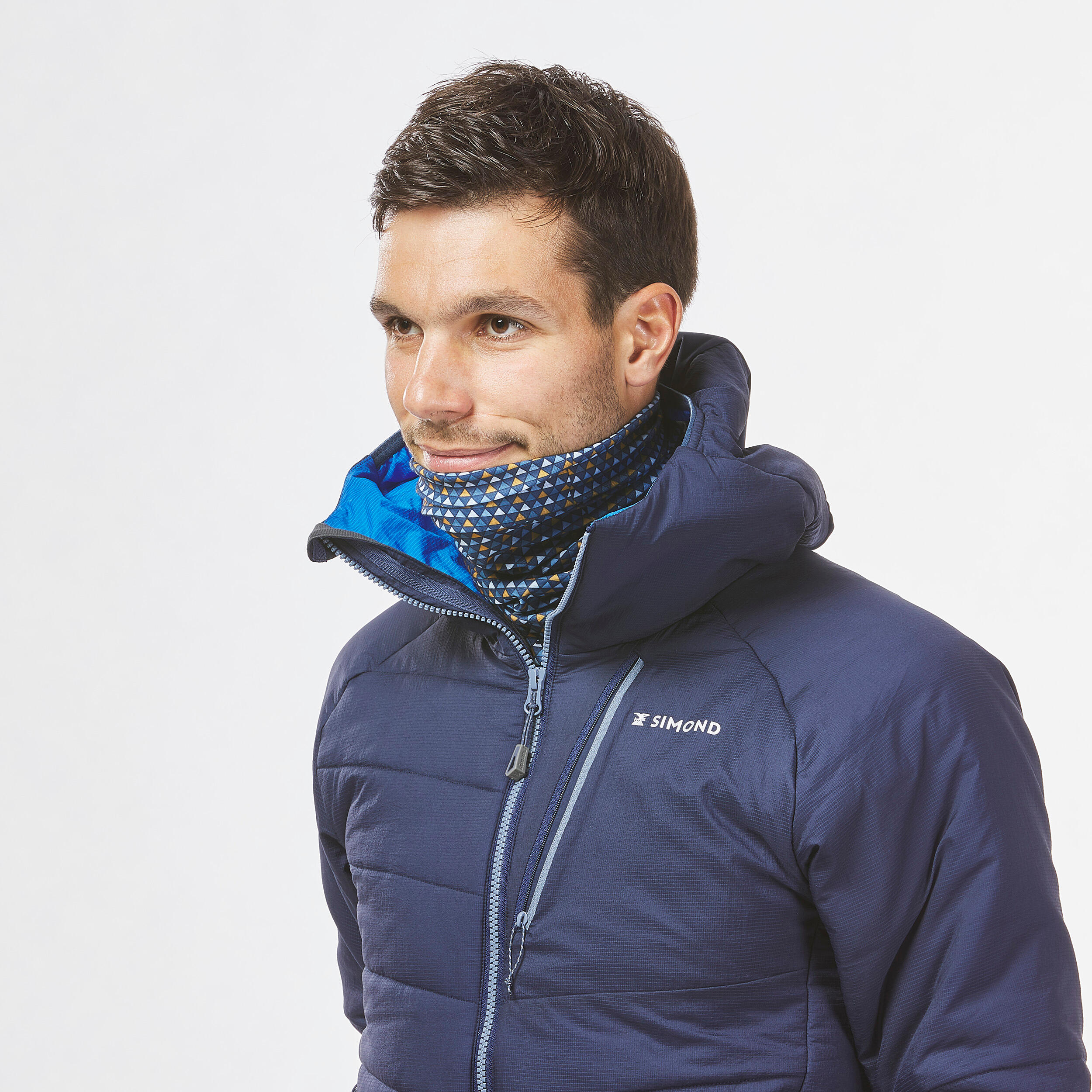Bandana voor klimmen vertika blauw/oker 5/5