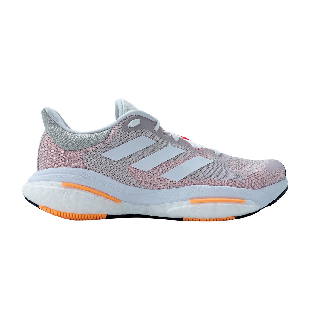 ADIDAS SOLAR GLIDE 5 WOMEN'S RUNNING SHOES - WHITE SILVER