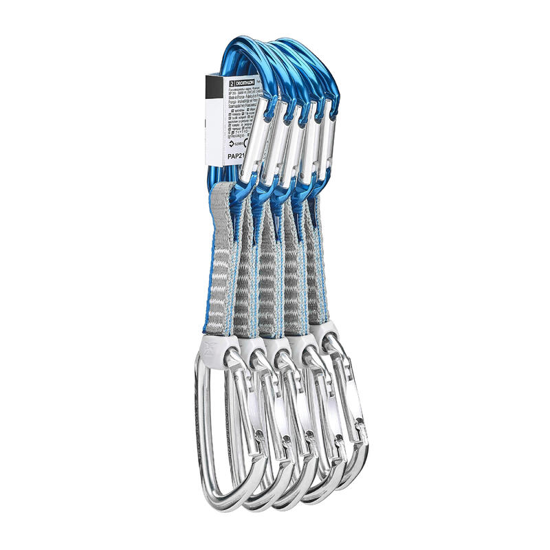 Pack 5 rinvii alpinismo e arrampicata KLIMB 11CM