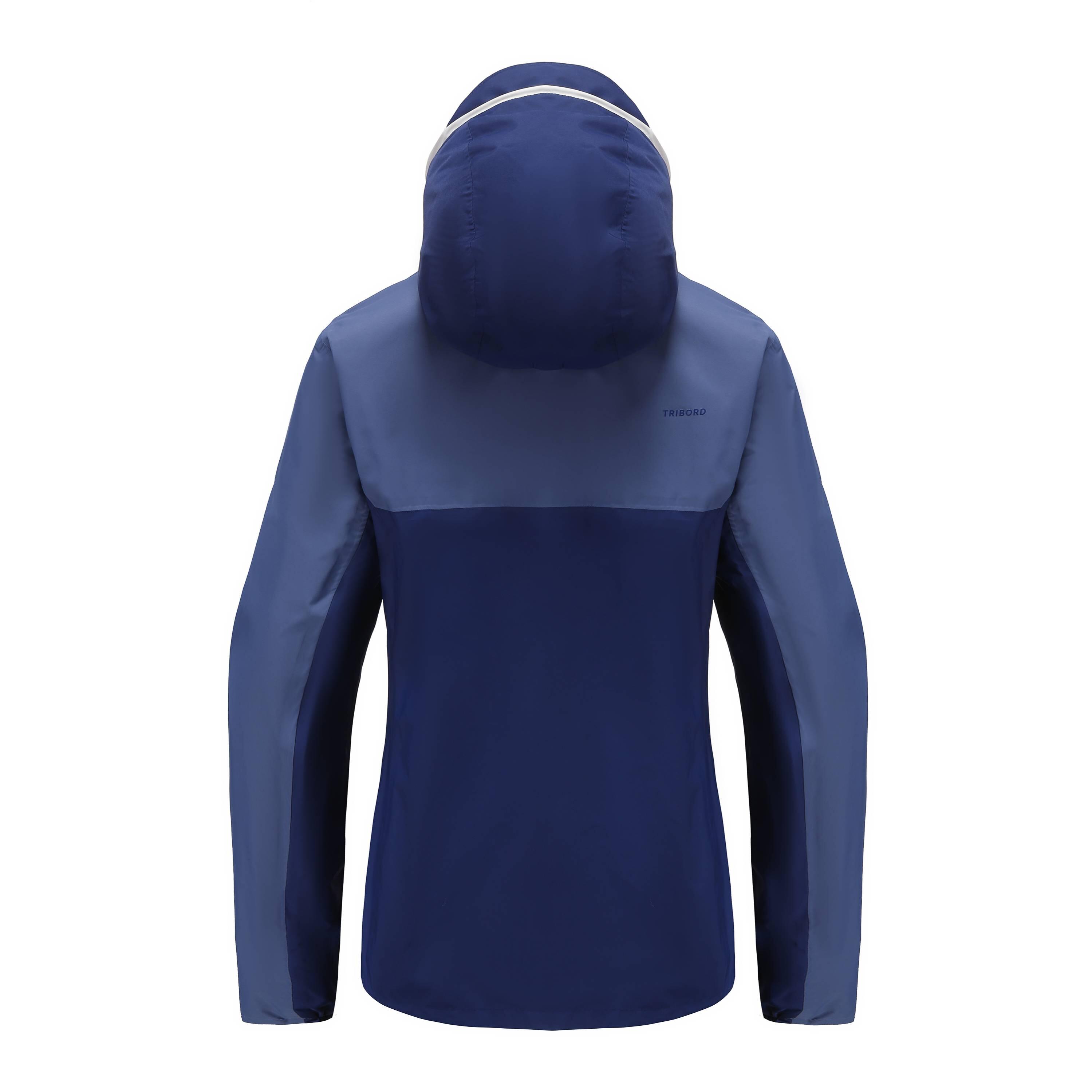 Women’s waterproof and windproof sailing jacket, 100 blue blue cn 2/3