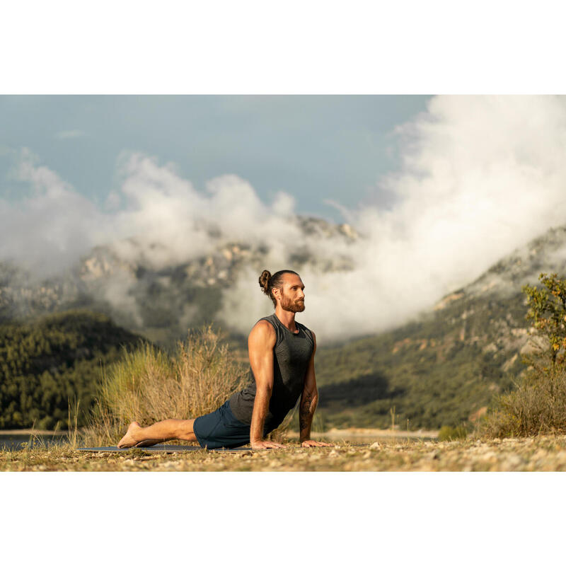 CALÇÕES LEVES DE YOGA DINÂMICO HOMEM AZUL-MARINHO