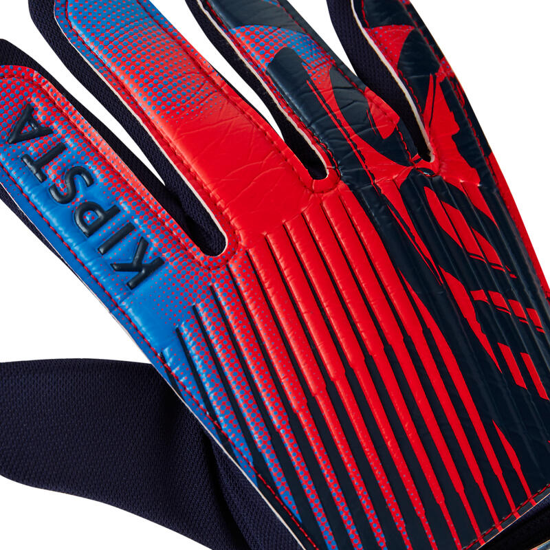 Dětské rukavice pro fotbalové brankáře First tmavě modro-červené