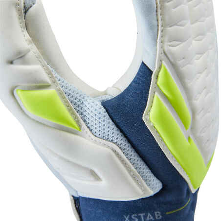 Adult Football Goalkeeper Gloves F900 Viralto Shielder - Grey/Blue/Yellow