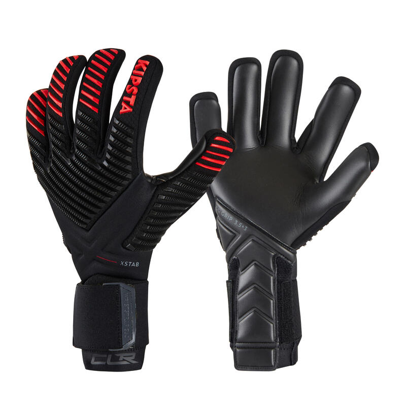 decathlon.co.uk | Adult Football Goalkeeper Gloves F900 CLR - Black/Red