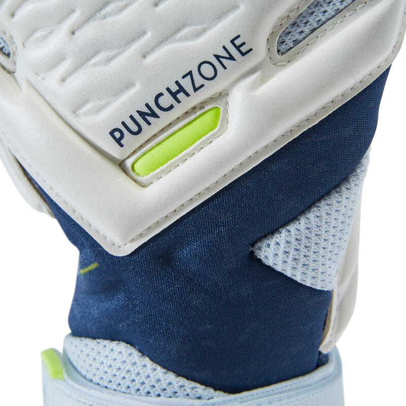 Keeperhandschoenen voor volwassenen F900 Viralto wit/blauw/geel