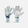 Adult Football Goalkeeper Gloves F900 Viralto - White/Blue/Yellow