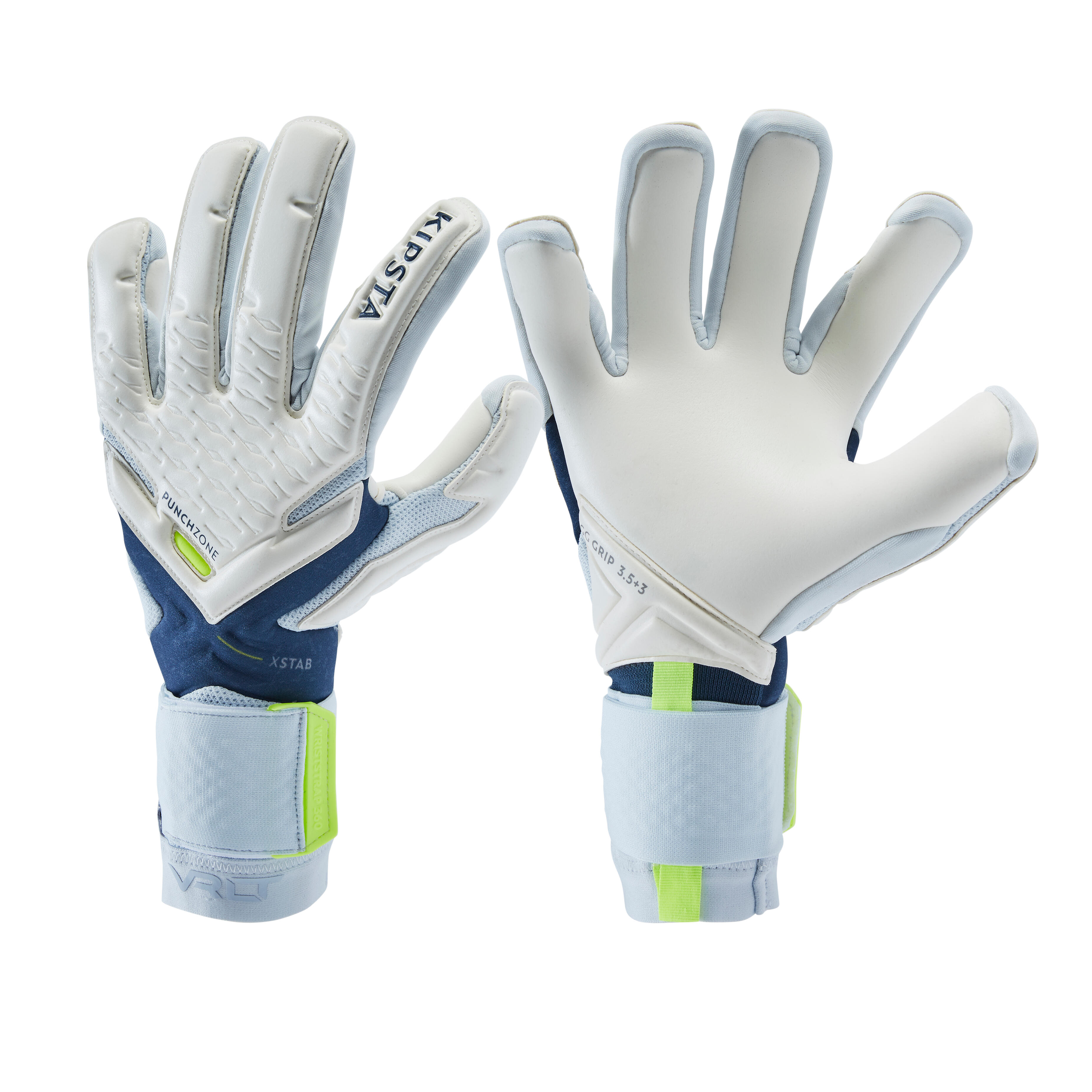 blue soccer gloves