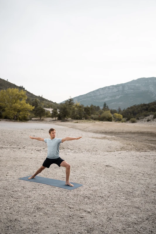 Коврик для йоги 5 мм Light V2 синий Kimjaly