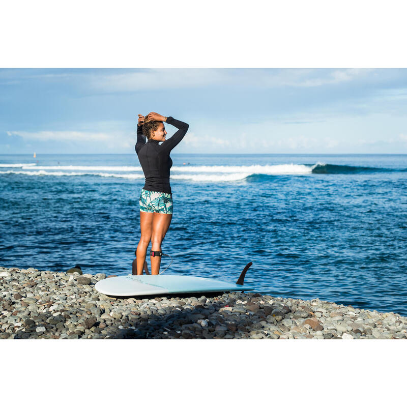 TEE SHIRT anti UV surf manches longues femme noir - Decathlon