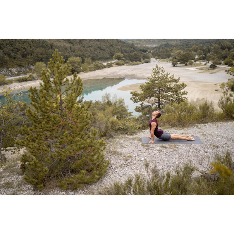 Saltea/supra-saltea pliabilă și aderentă Yoga 180 cm x 62 cm x 1.3 mm Gri