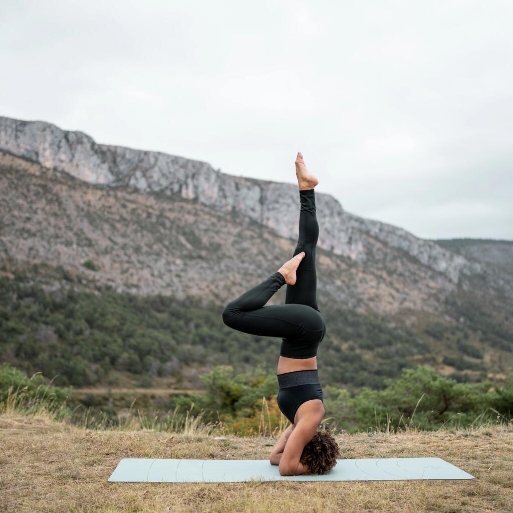 Leggings para yoga dinámico de talle alto para Mujer Kimjaly negro