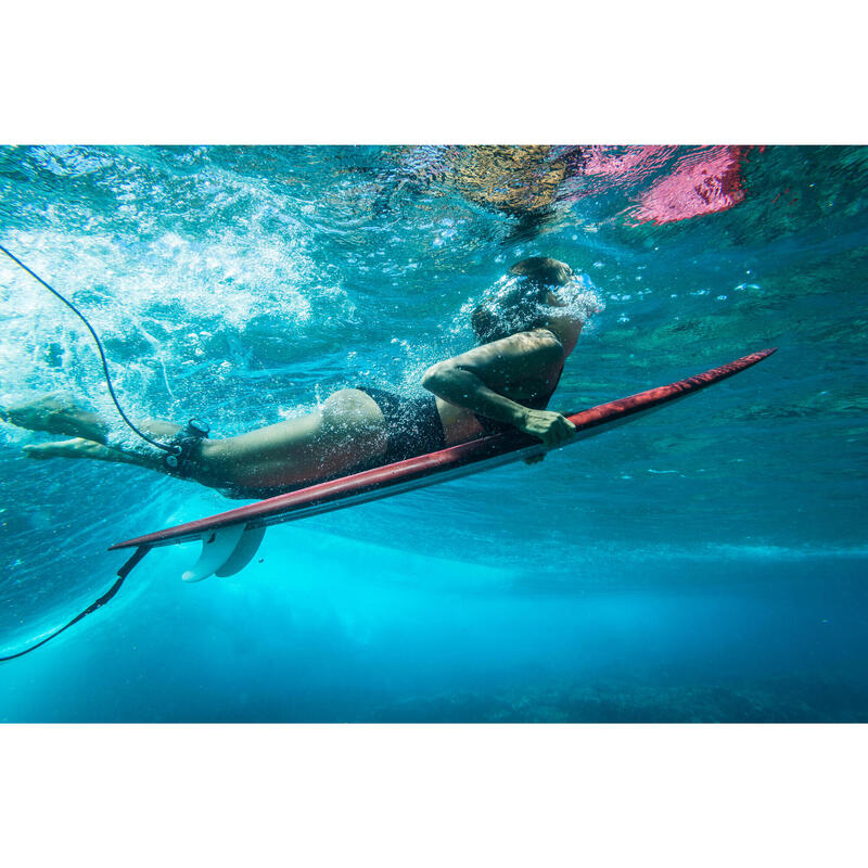 Kadın - Yüksek Belli Sörf Bikini Altı - Siyah - Rosa