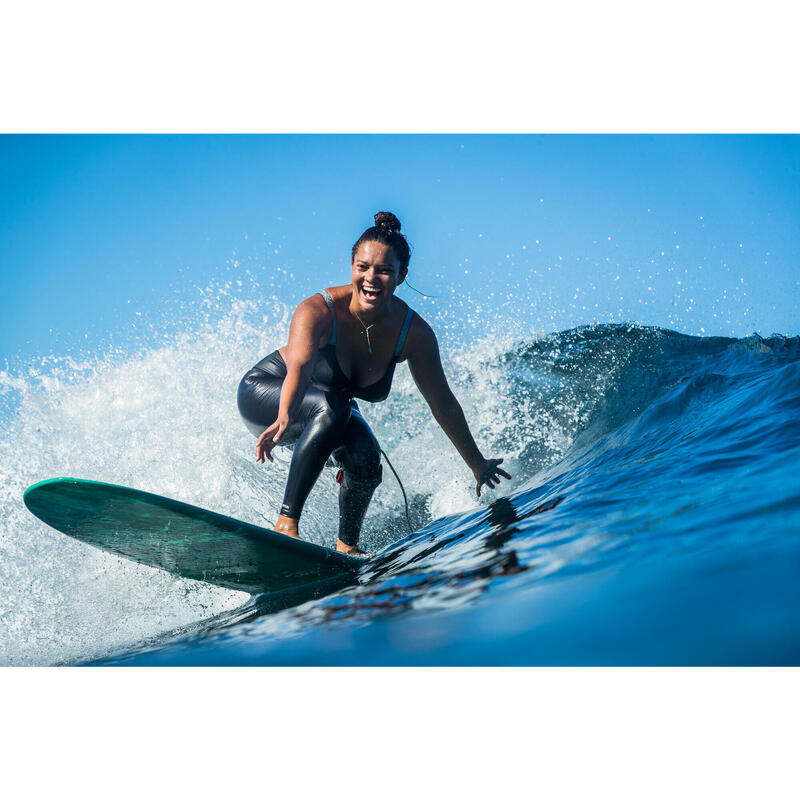 Colanți surf anti-UV 500 Negru Damă 