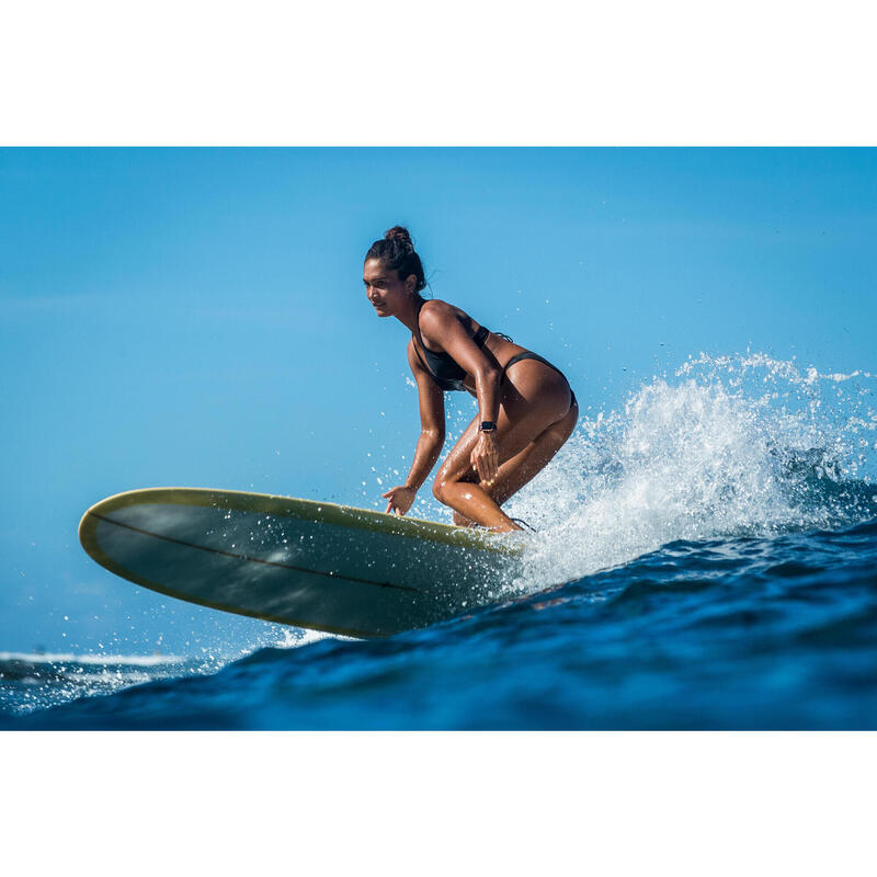 Braguita bikini Mujer surf laterales elásticos negro