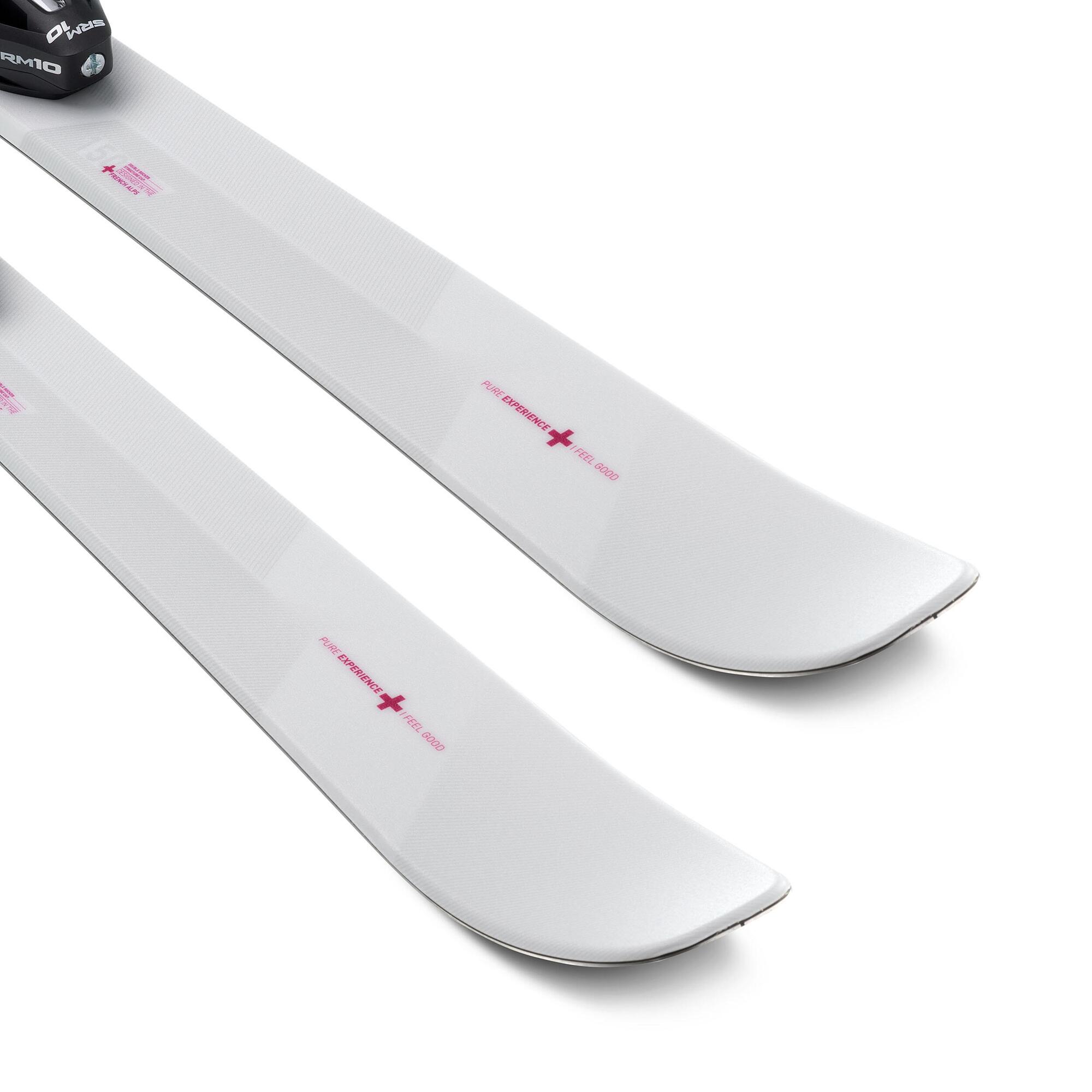 ALPINESKI'S MET ZWARTE BINDINGEN VOOR DAMES CROSS 150+ WIT/PAARS 4/18