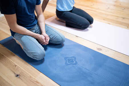 Esterilla de yoga Kimjaly Light 185 cm x 61 cm x 5 mm azul TPE