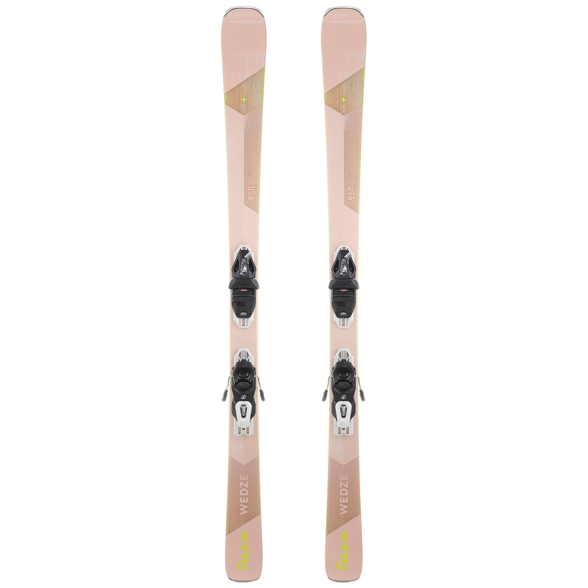 WOMEN'S ALPINE SKI WITH BINDING / CROSS 950+ PINK