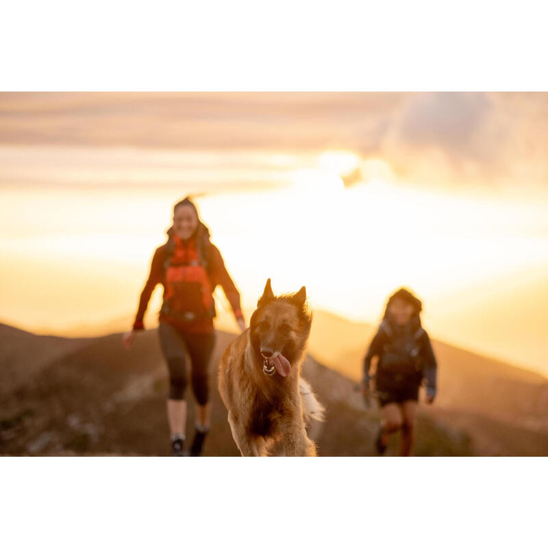 Regenjas voor bergwandelen dames MH500 bordeaux koraal