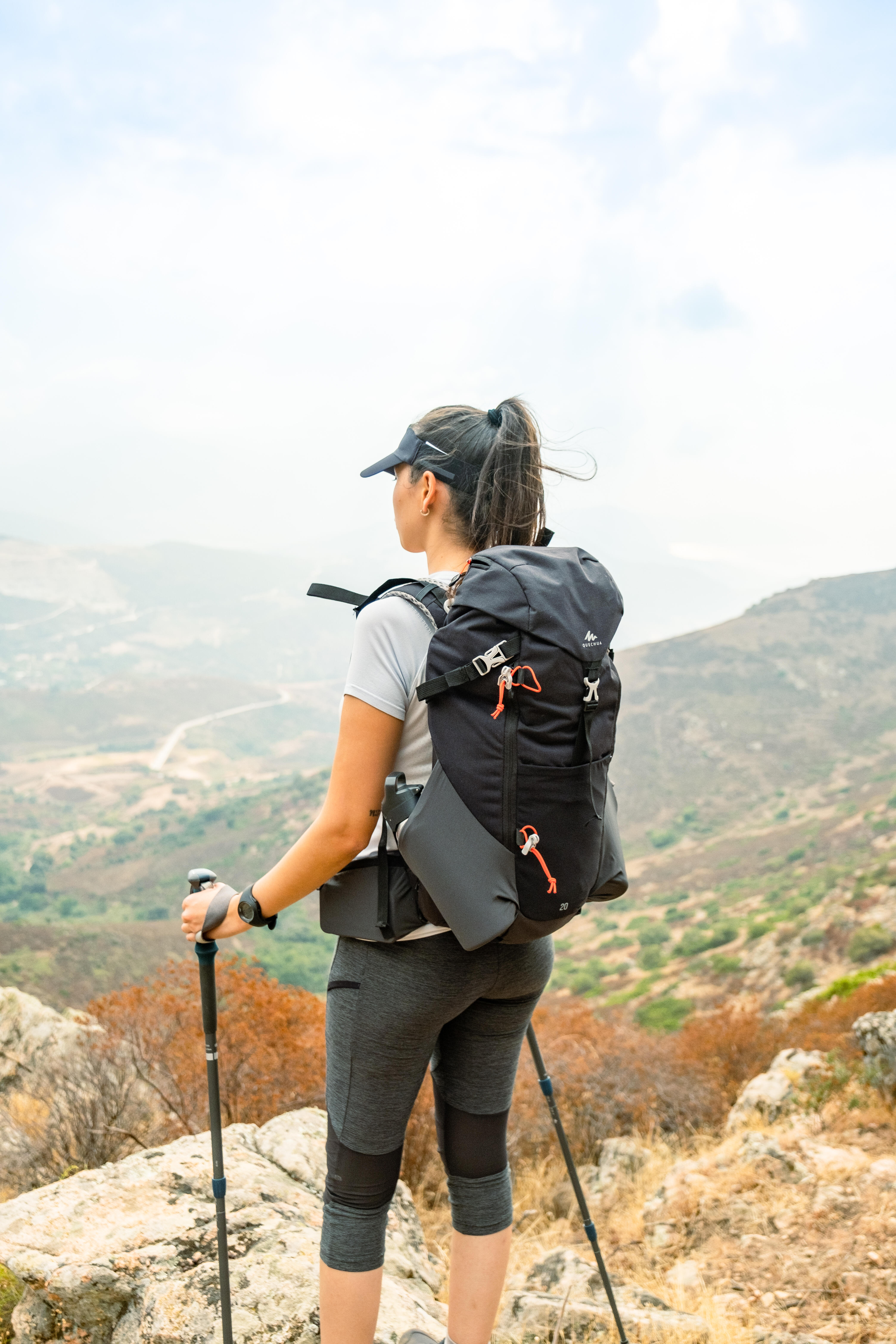 Sac à dos de randonnée 20 L - MH 500 noir - QUECHUA