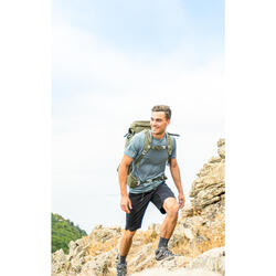 Buy Men's Recycled Synthetic Short-Sleeved Hiking T-Shirt MH100 Online