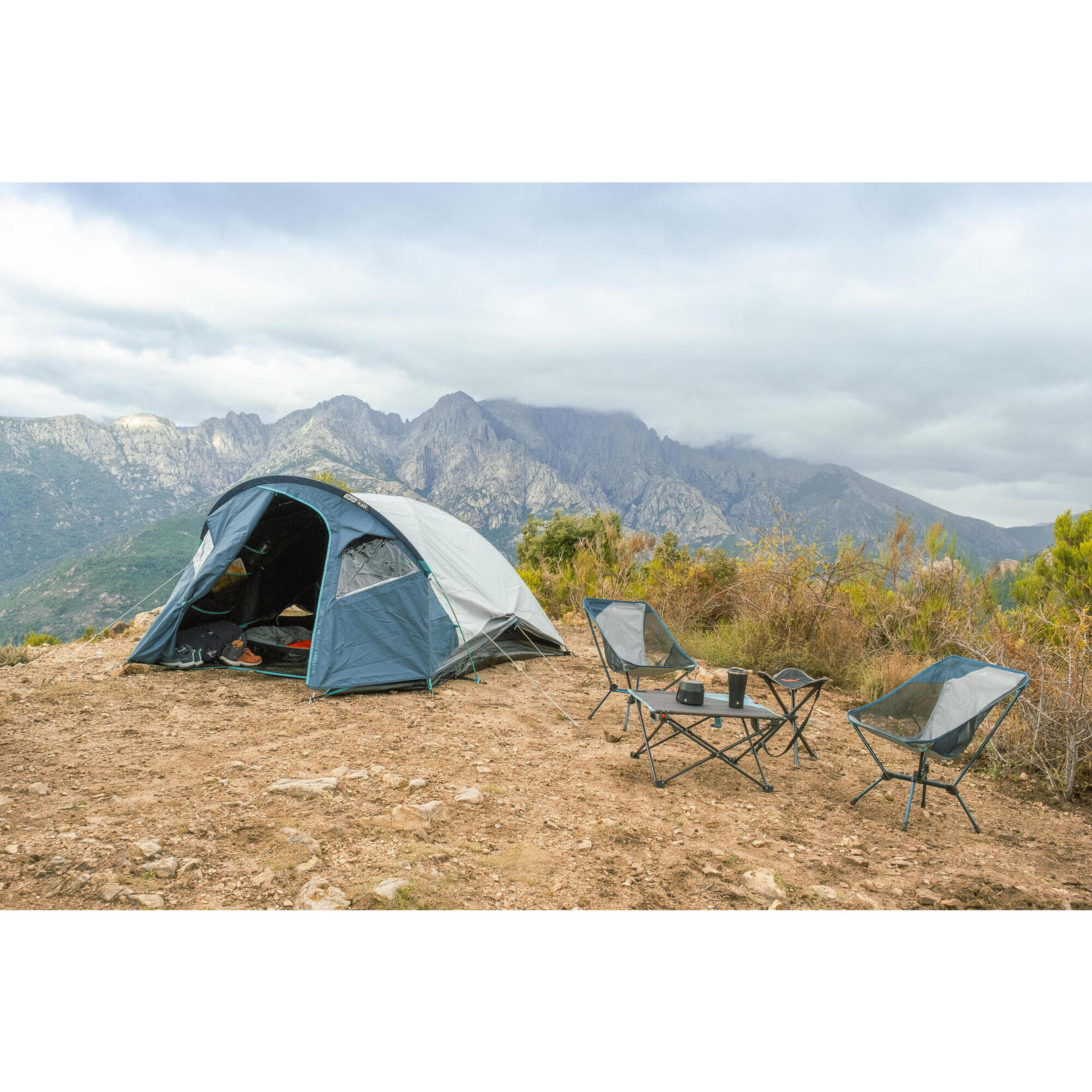 стол складной низкий для кемпинга mh100 quechua