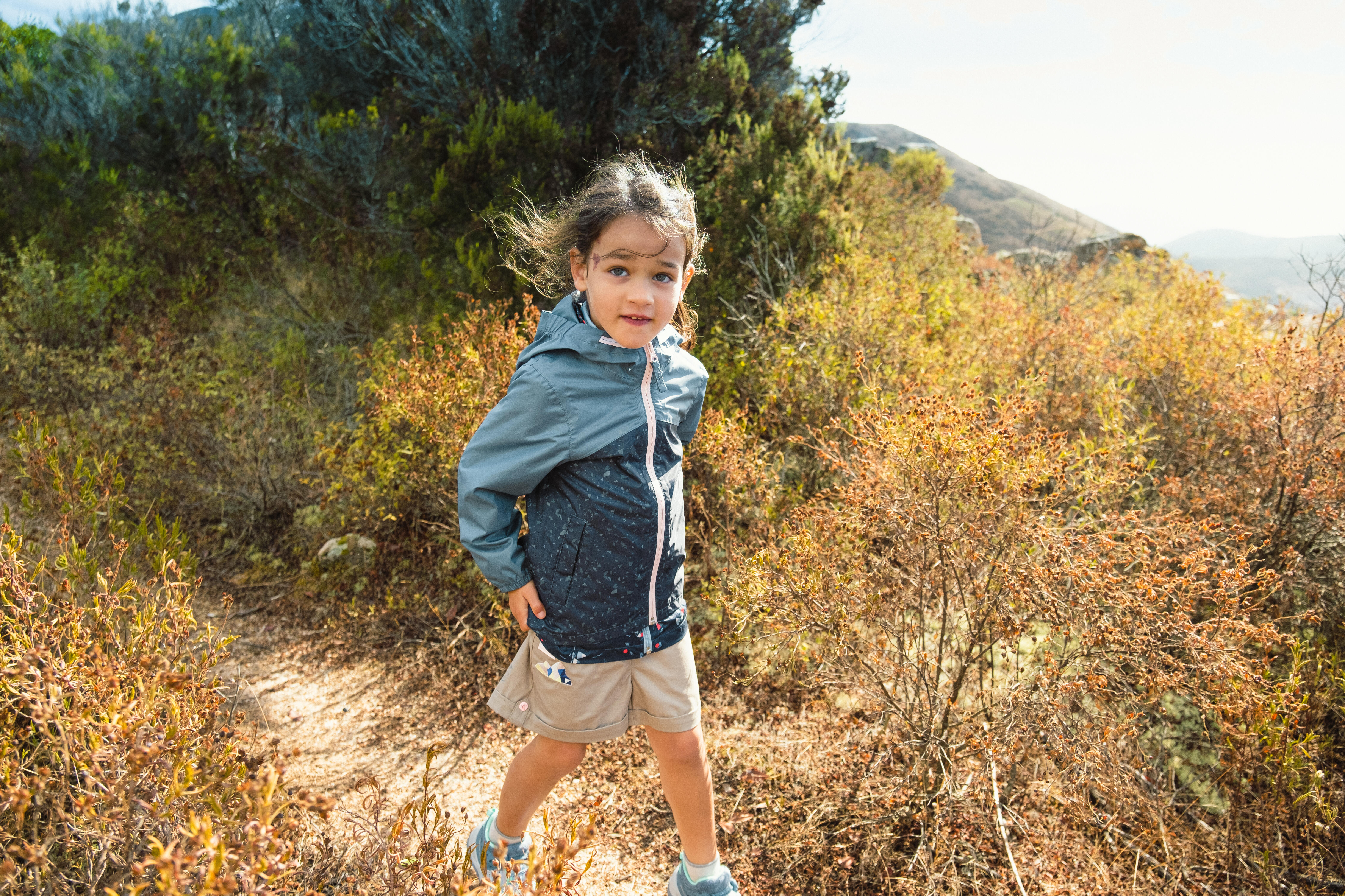 Kids’ Waterproof Hiking Jacket - MH 100 - QUECHUA