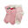 Chaussettes 100 Mid Lot 3 white/pink