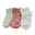 Chaussettes 100 Low Lot 3 Snow white /pink