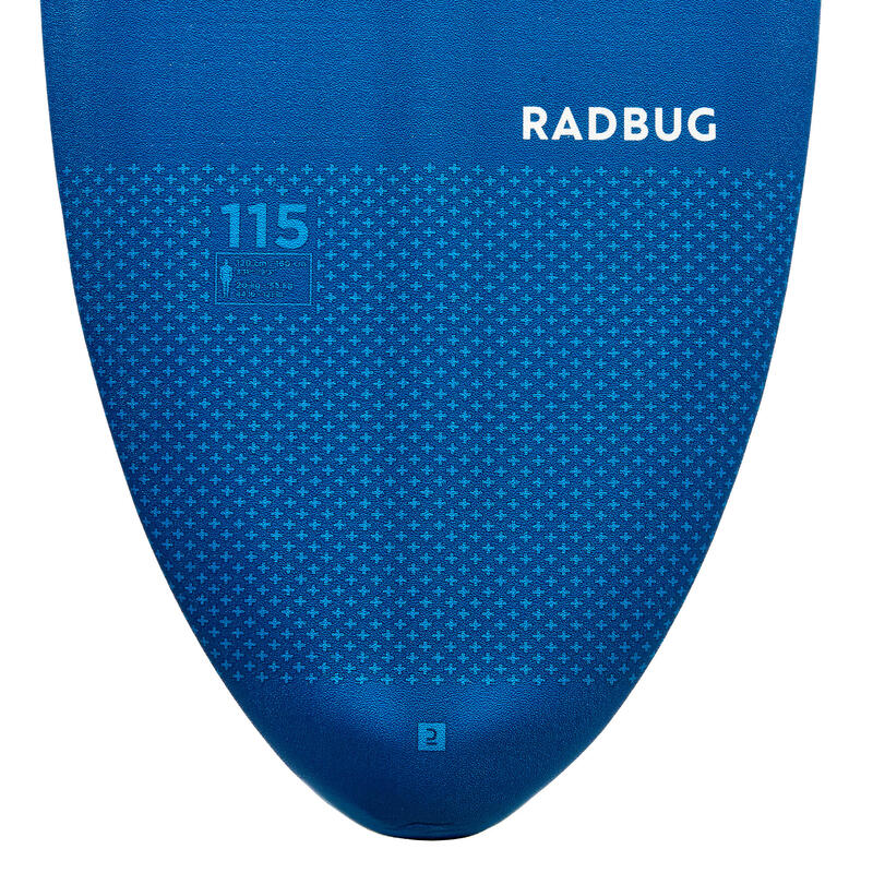 Foam skimboard voor kinderen 500 blauw turquoise geel