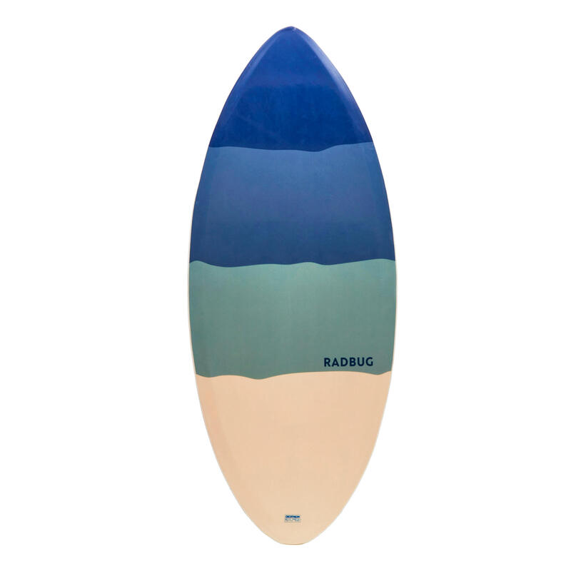 Foam skimboard voor volwassenen blauw grijs