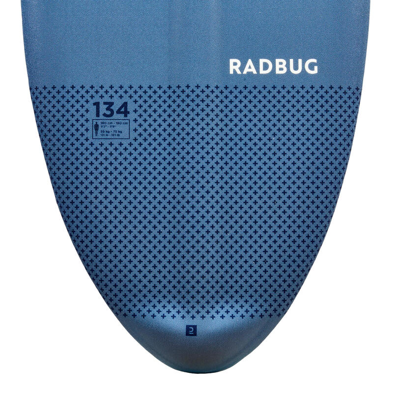 Foam skimboard voor volwassenen 500 blauw/grijs