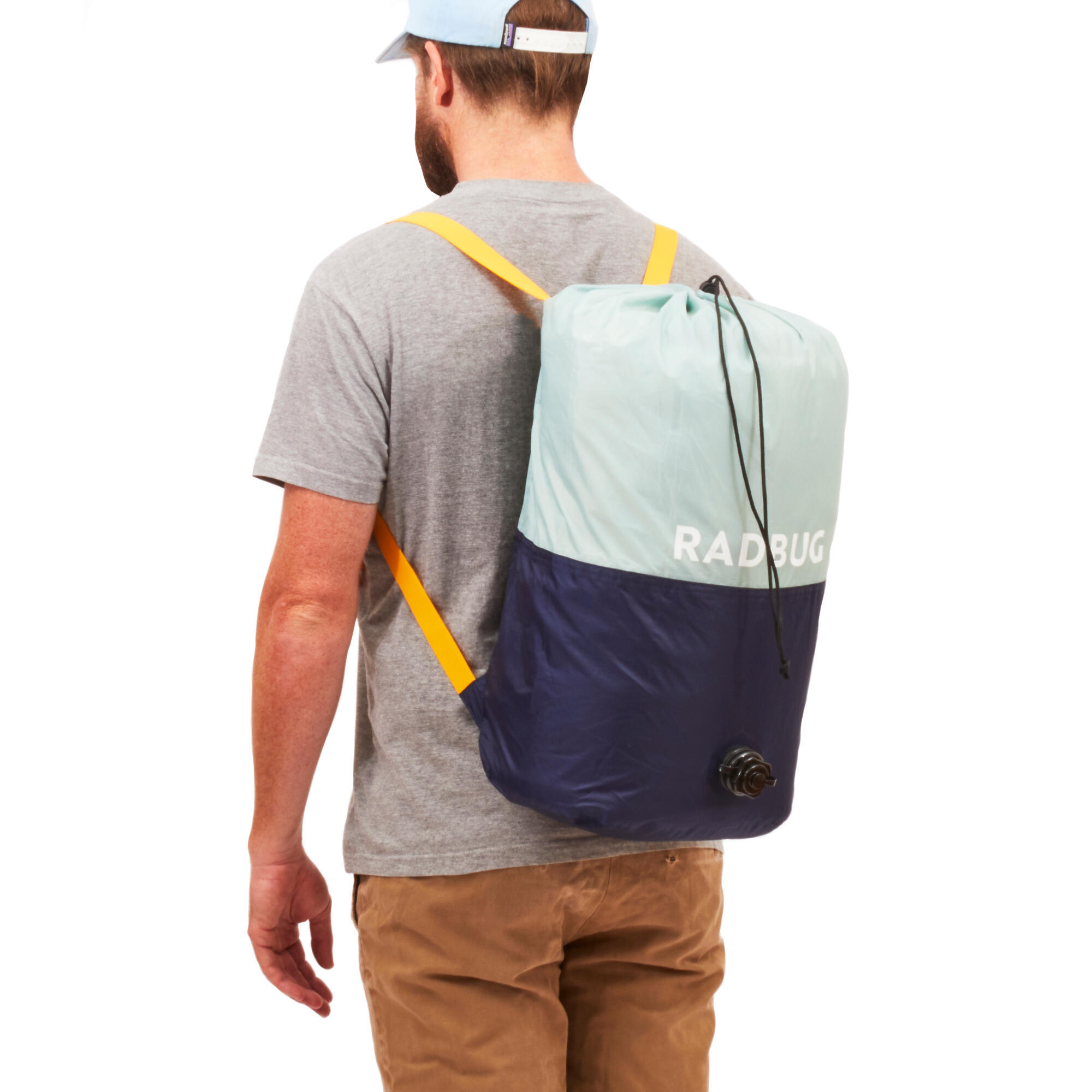 Sac pompe bleu vert 4/8