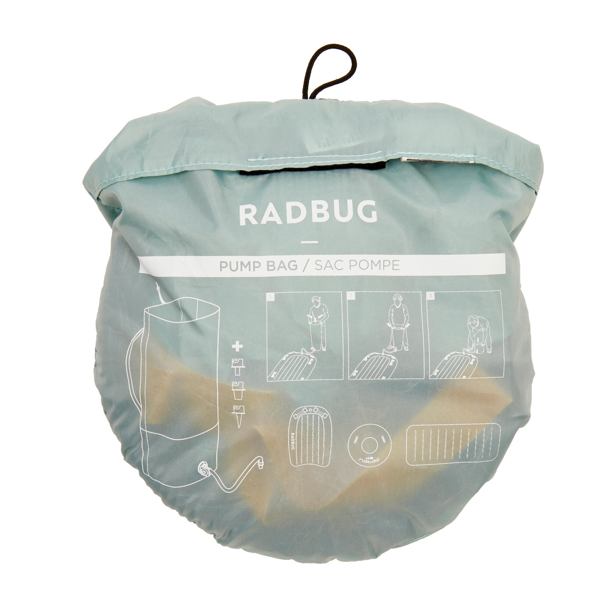 Pump bag blue green 6/7