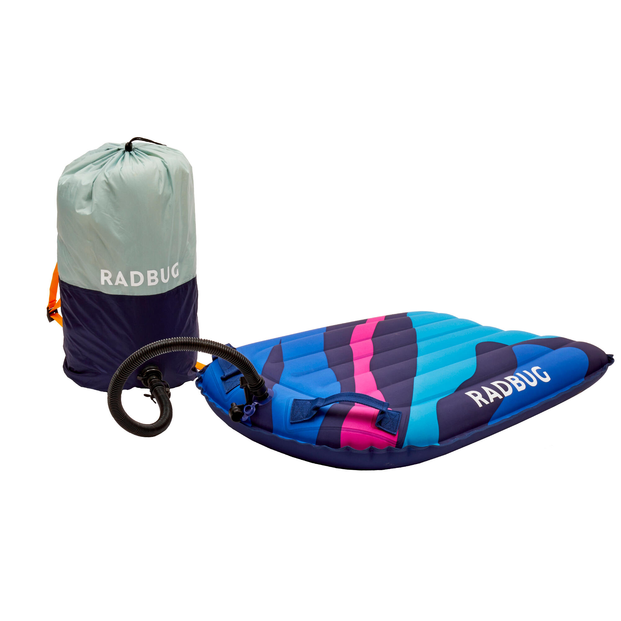 Sac pompe bleu vert 7/8