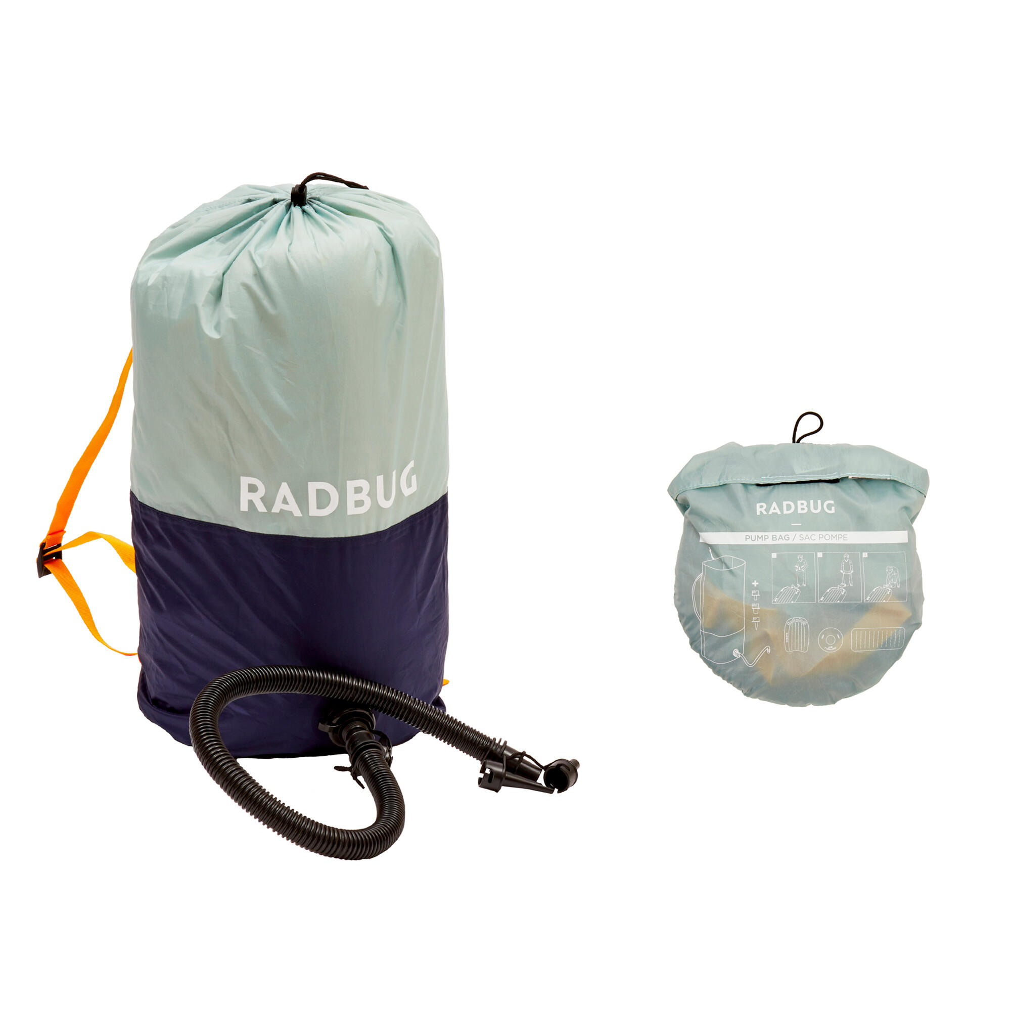 RADBUG Luftpumpe Pumpbag blau/grün EINHEITSGRÖSSE