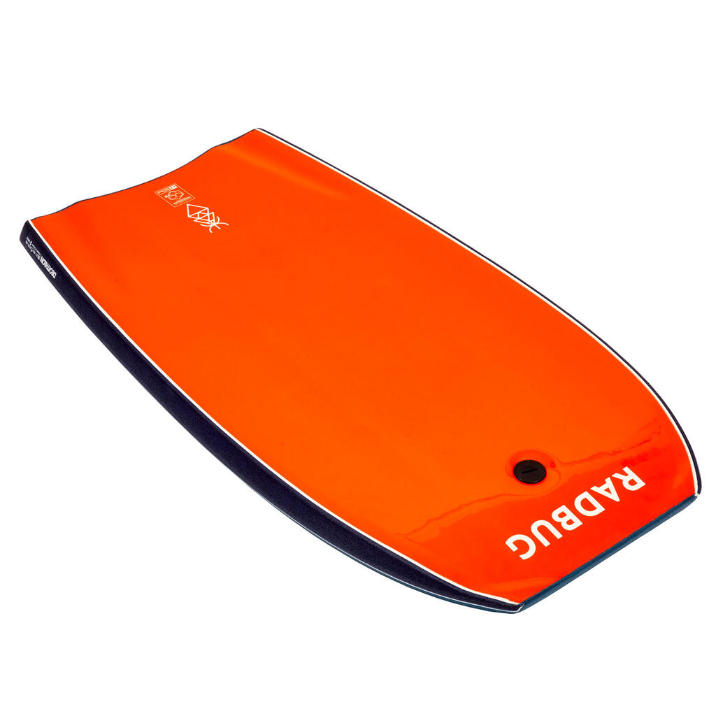 Bodyboard mit Leash 500 blau/orange 